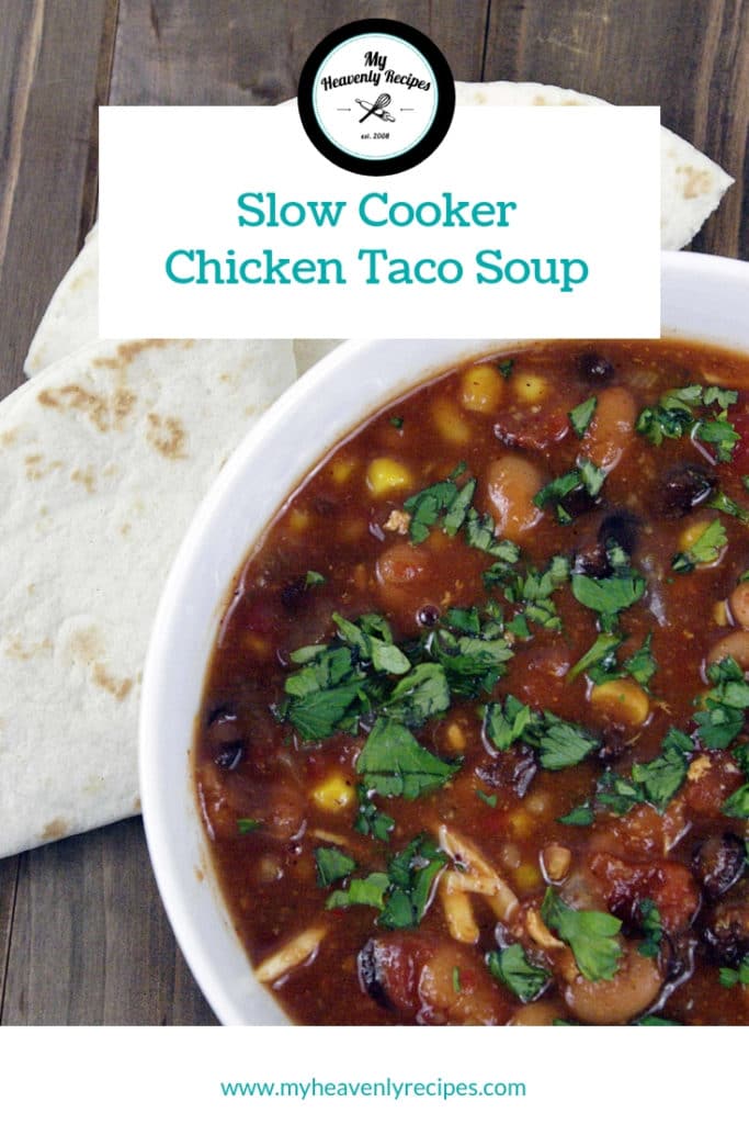 Make slow cooker chicken taco soup