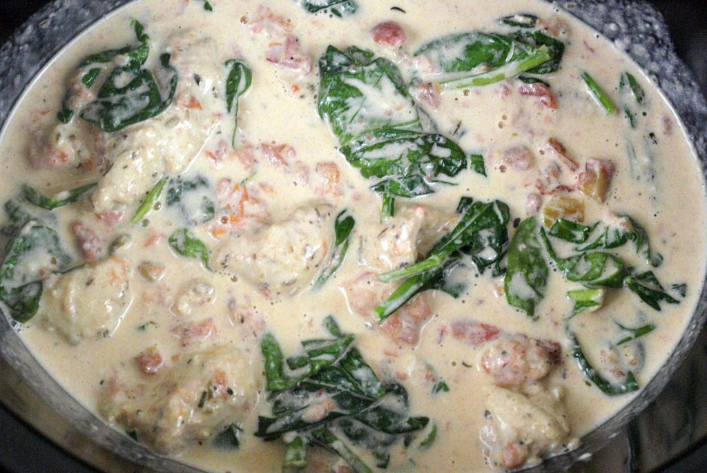 Chicken, spinach and Tuscan sauce