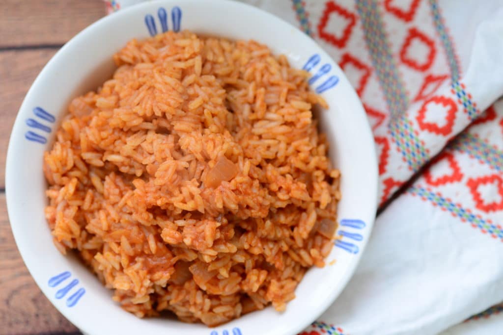 Up close mexican rice