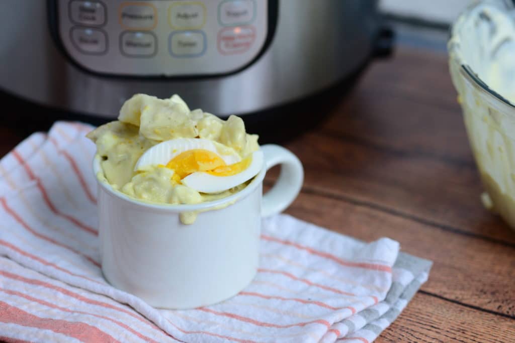 potato salad with hard boiled eggs
