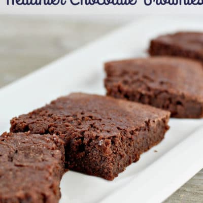 healthier chocolate brownies