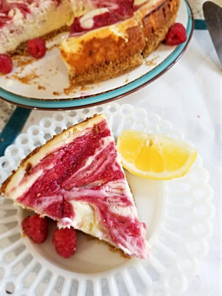 Baked Raspberry Cheesecake
