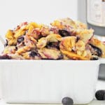 mixed berry Instant Pot bread pudding