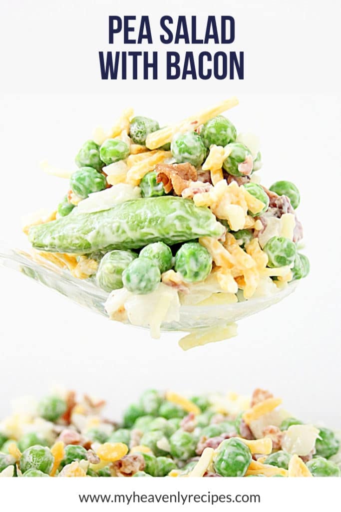 pea salad with bacon