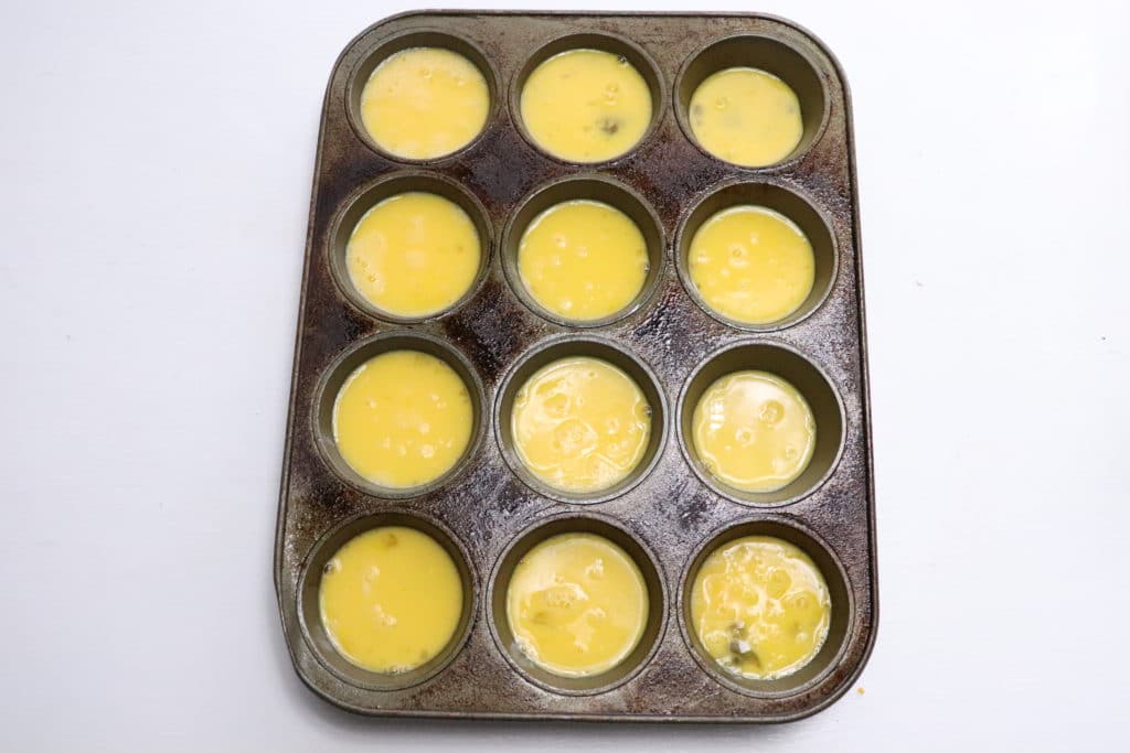 eggs in a muffin tin