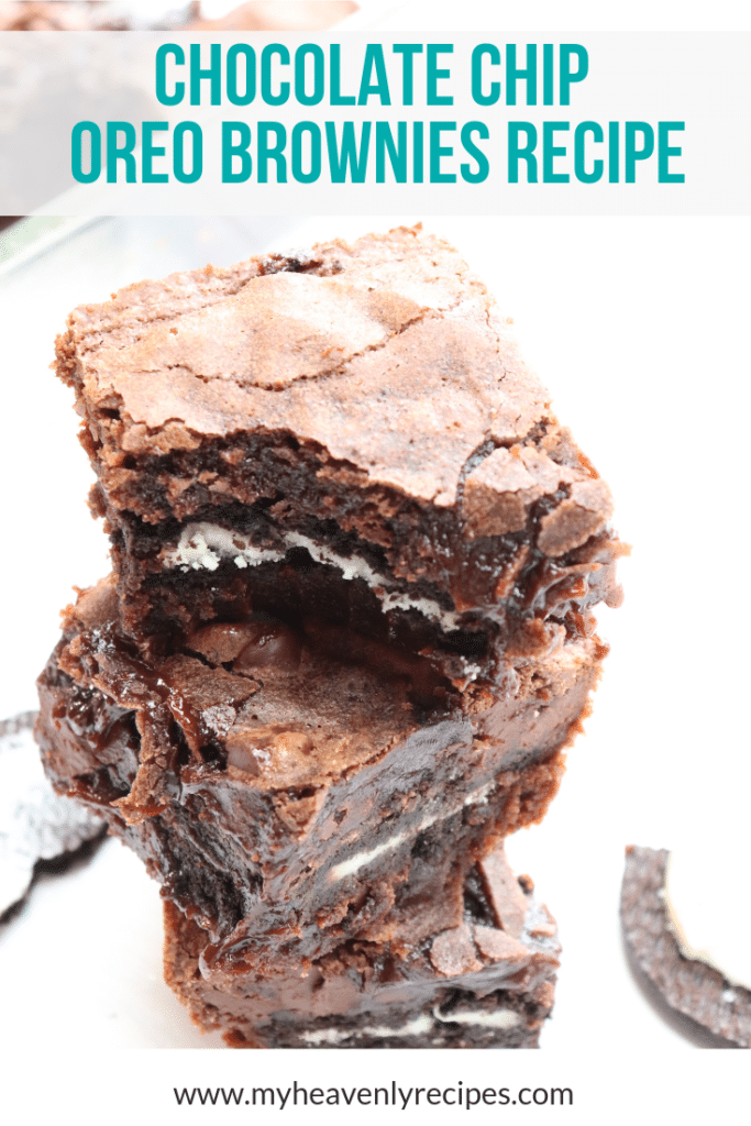 csokoládé chips Oreo Brownie recept