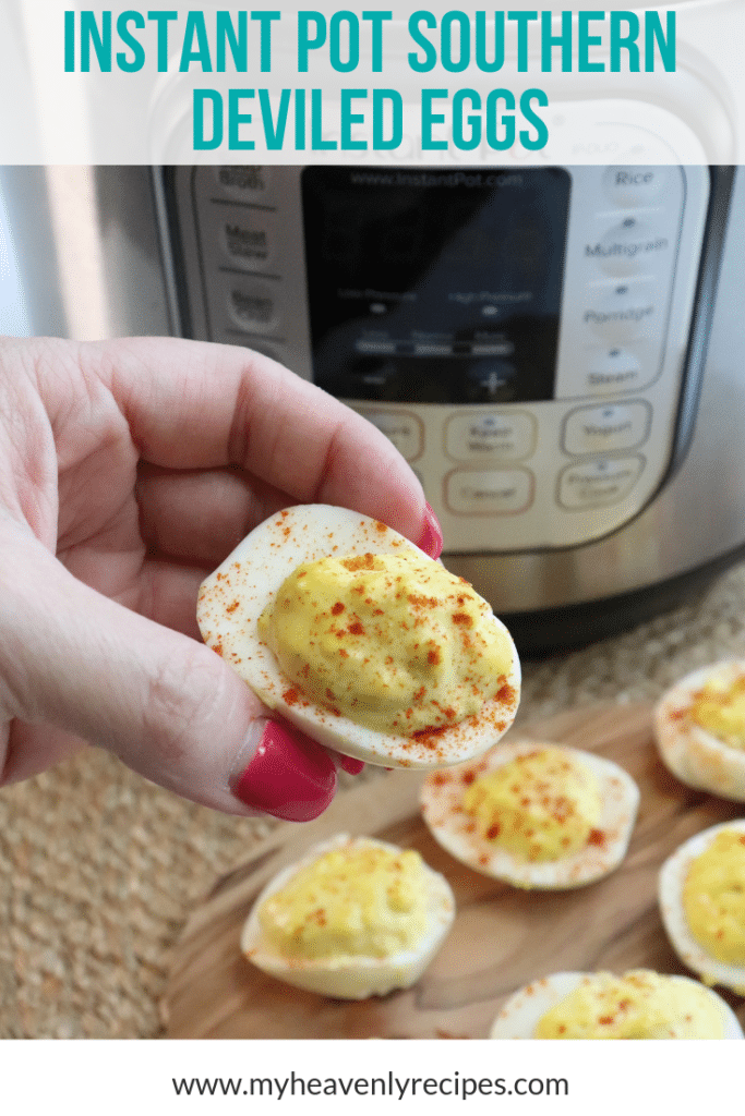 Instant Pot Southern Deviled Eggs + Recipe Video - My Heavenly Recipes