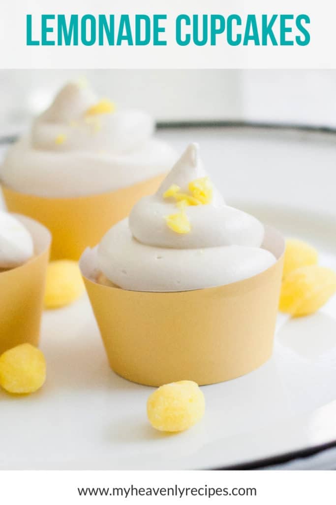 cupcakes with lemon on a plate
