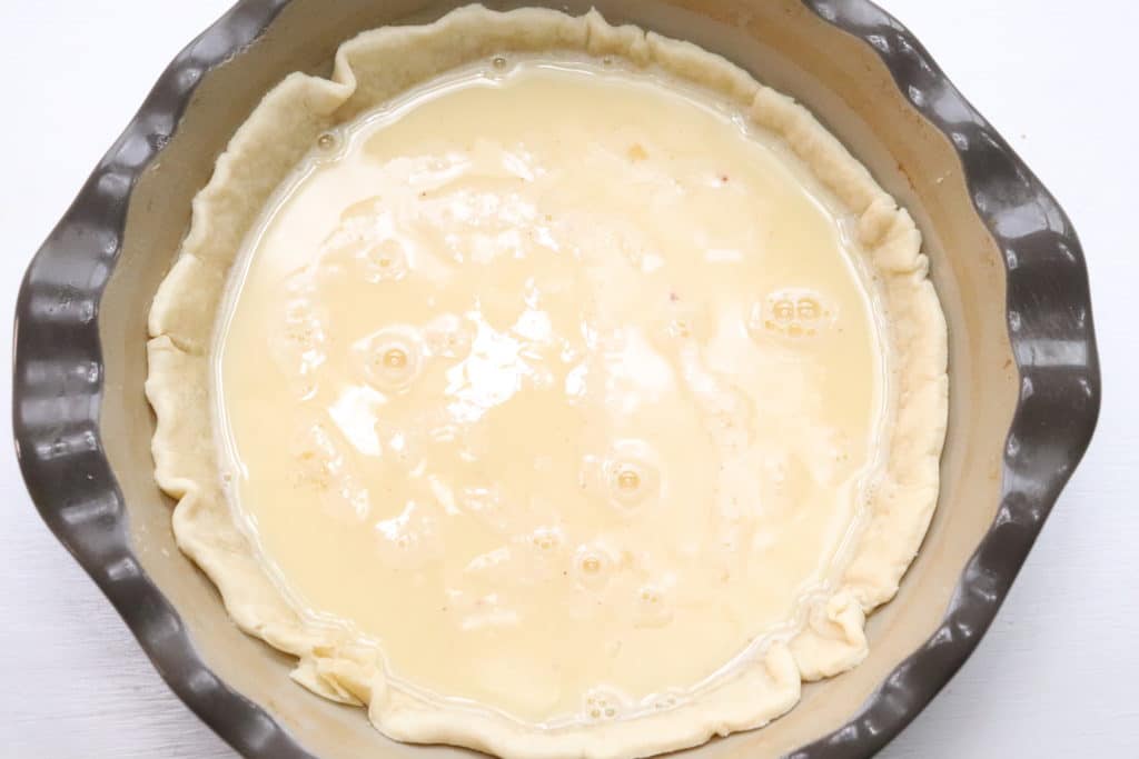 old fashion custard in pie shell