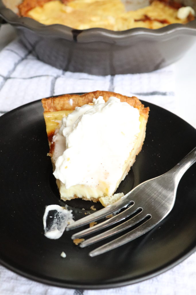 pie with whipped cream