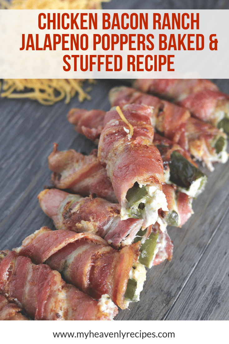 Chicken Bacon Ranch Jalapeno Poppers Baked & Stuffed Recipe