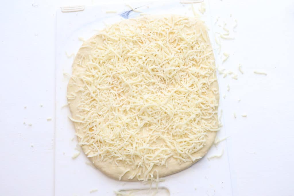 cheese on dough