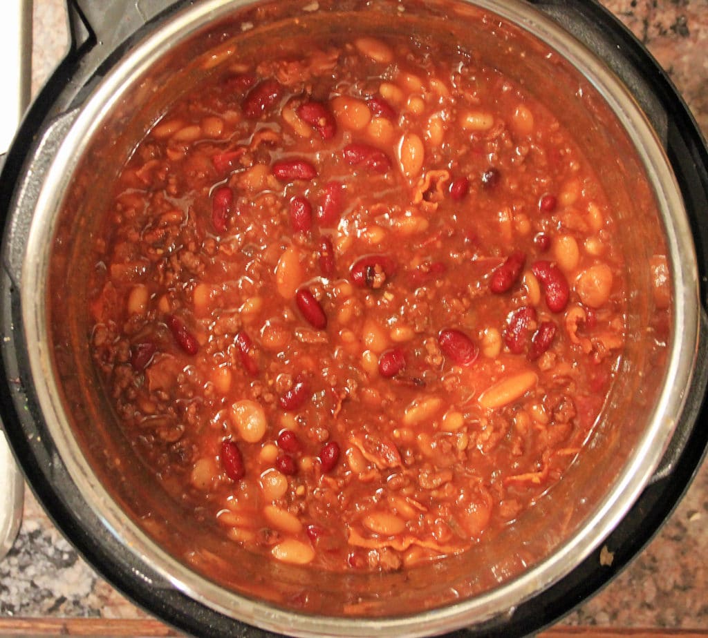 Instant Pot Baked Beans with Ground Beef