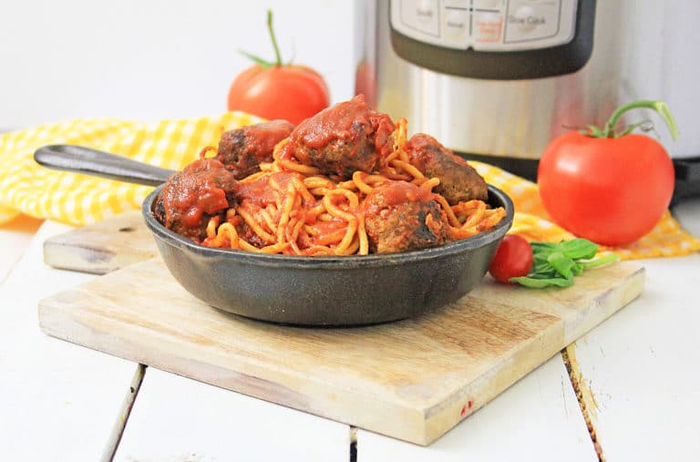 Pressure Cooker Spaghetti and Meatballs My Heavenly Recipes