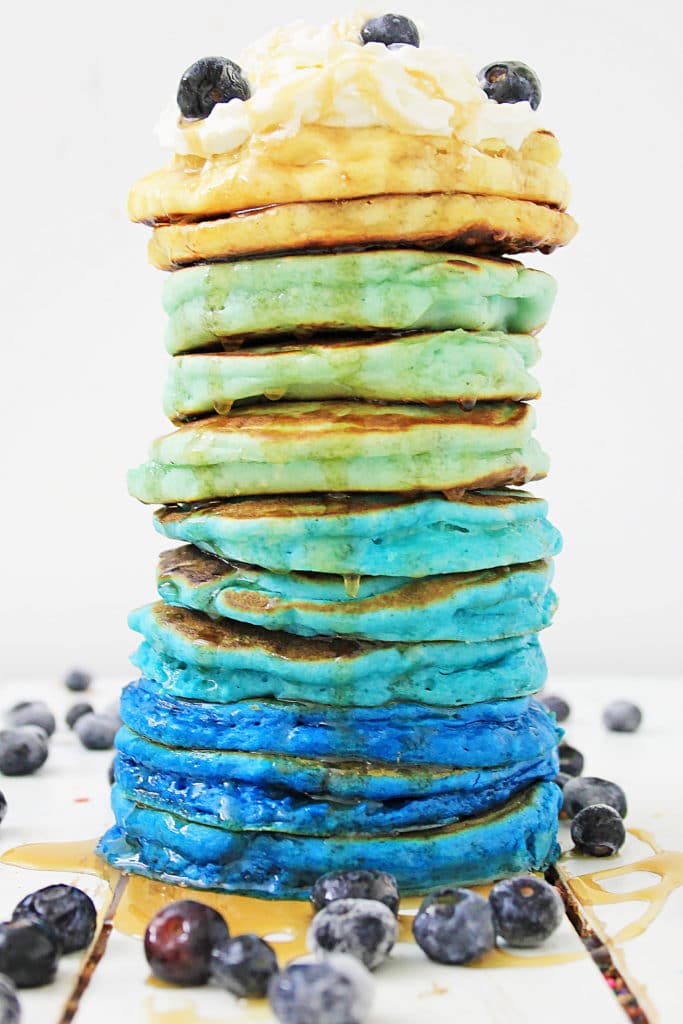 ombre blueberry pancake recipe