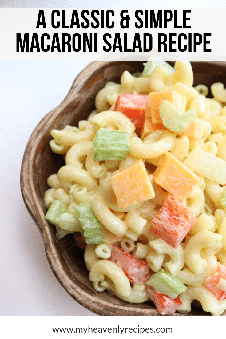 simple macaroni salad recipe with vinegar