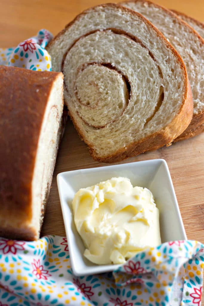 slices of cinnamon swirl bread