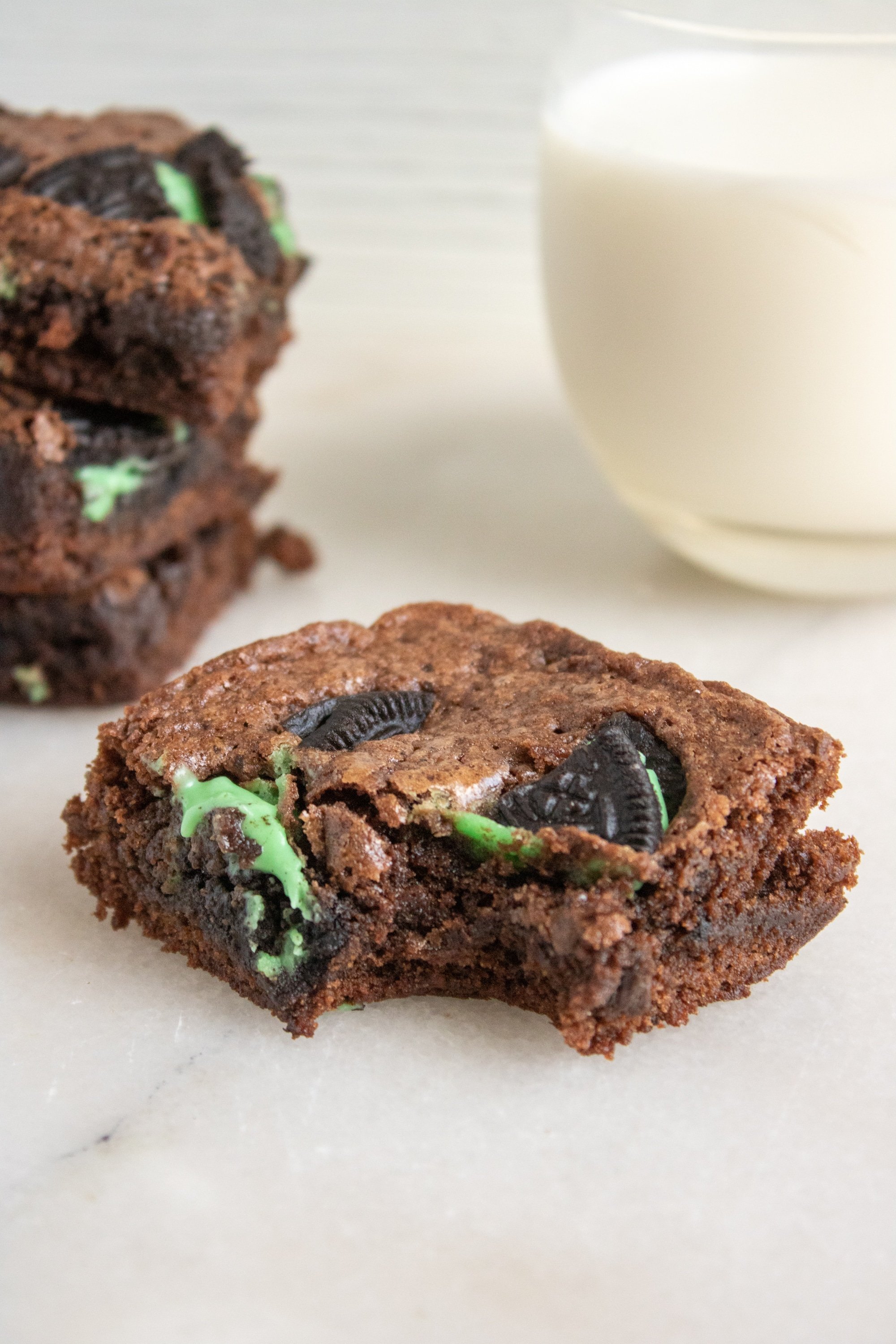 Mint Oreo Brownies My Heavenly Recipes