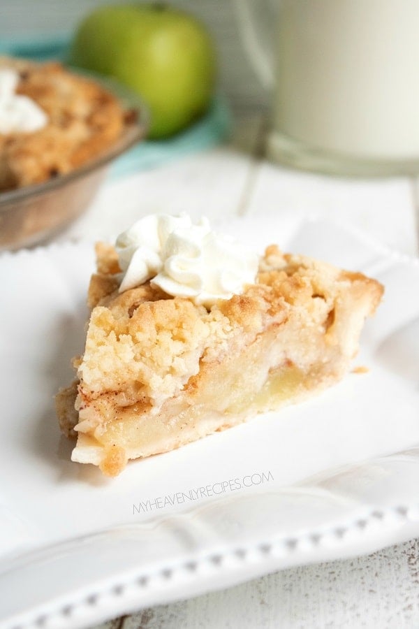 Apple Crumble Pie - My Heavenly Recipes