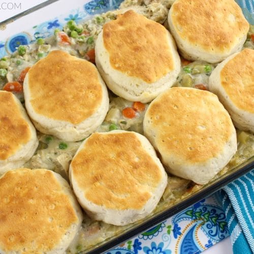Chicken Pot Pie Biscuit Casserole My Heavenly Recipes
