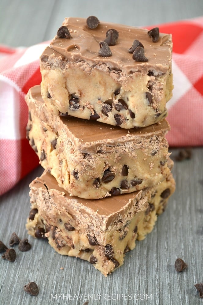 No Bake Cookie Dough Bars