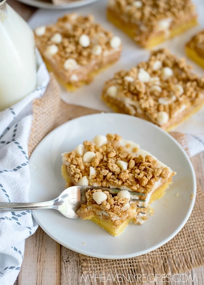 Thanksgiving sweet potato cheesecake bars