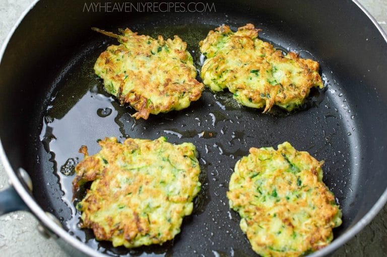 Zucchini Fritters Recipe with a Dipping Sauce My Heavenly Recipes