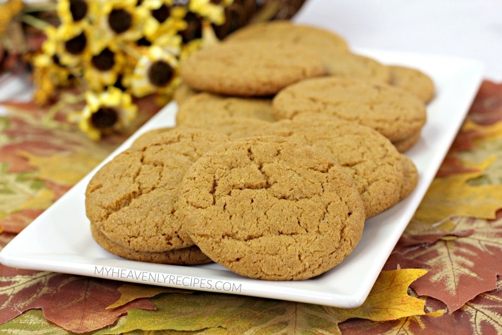 Pumpkin Gingersnap Cookies