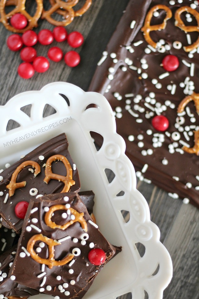 Rudolph the Red-Nosed Reindeer Bark - My Heavenly Recipes