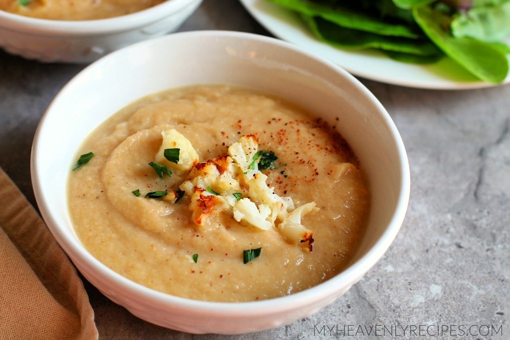 Creamy Roasted Cauliflower Soup