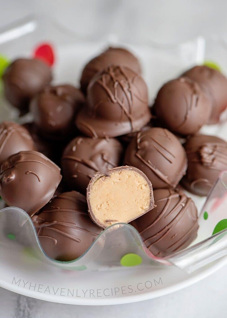 Chocolate Peanut Butter Cake Balls | Easy Dessert Recipe