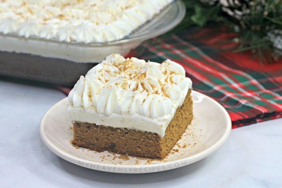 Gingerbread Poke Cake