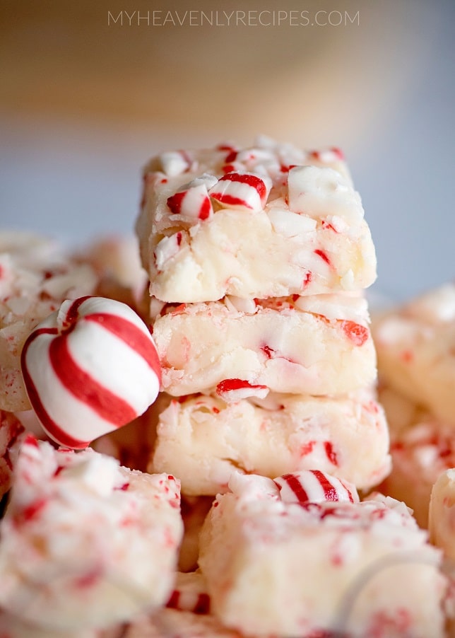 Easy Peppermint Fudge - My Heavenly Recipes