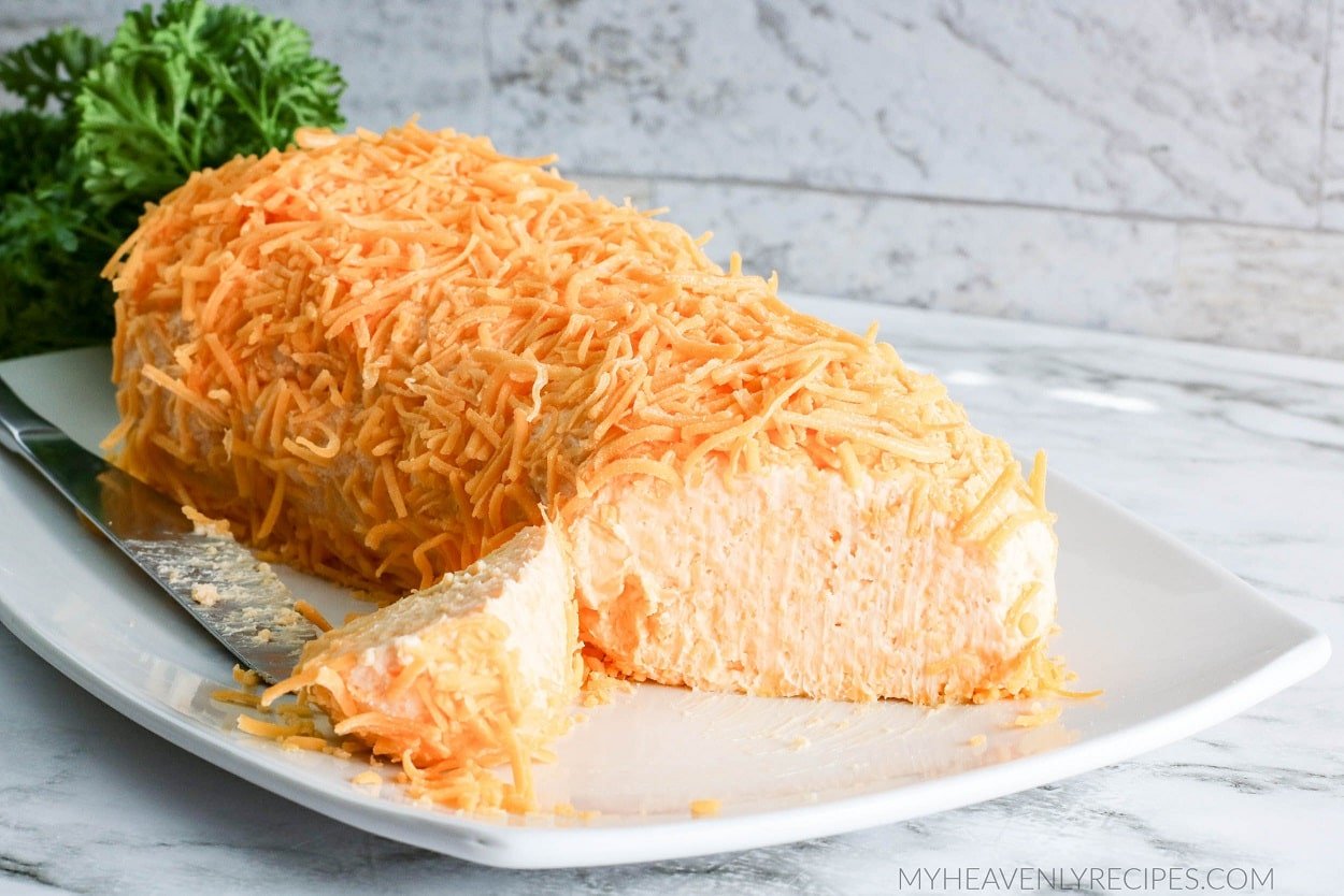 Carrot Shaped Cheeseball for Easter