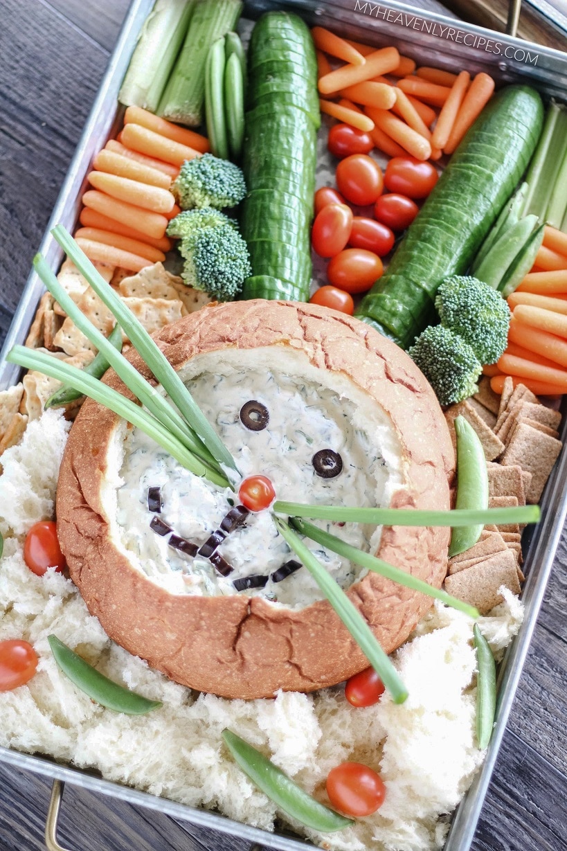spinach dip bunny appetizer