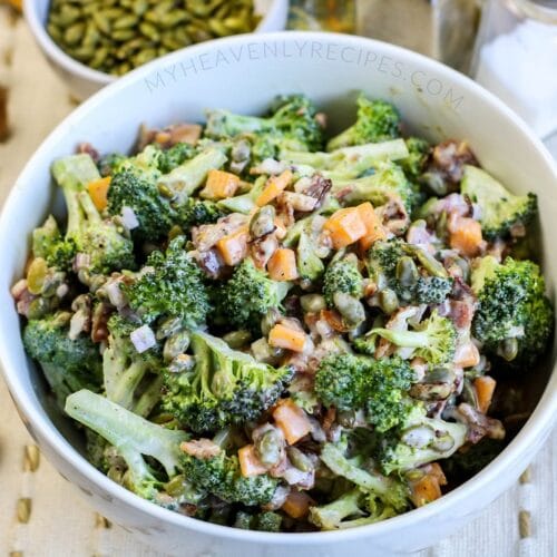 Broccoli Bacon Salad My Heavenly Recipes