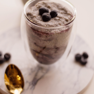 This Blueberry Chia Seed Pudding will be one of the healthiest desserts you’ve ever made.