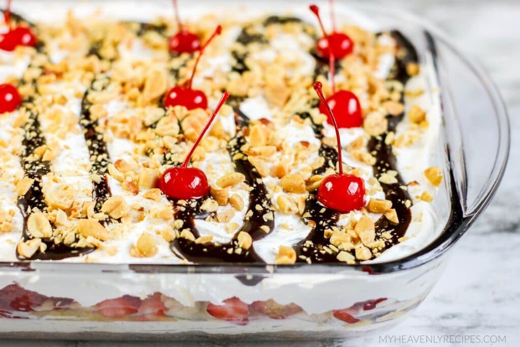 Banana Split Cake Cups