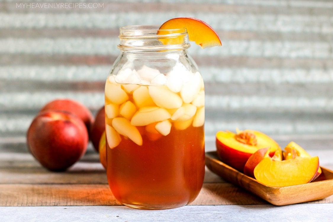 Homemade Peach Iced Tea