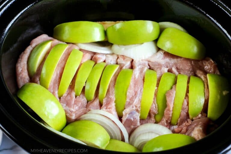 Crockpot Apple Pork Loin Recipe My Heavenly Recipes
