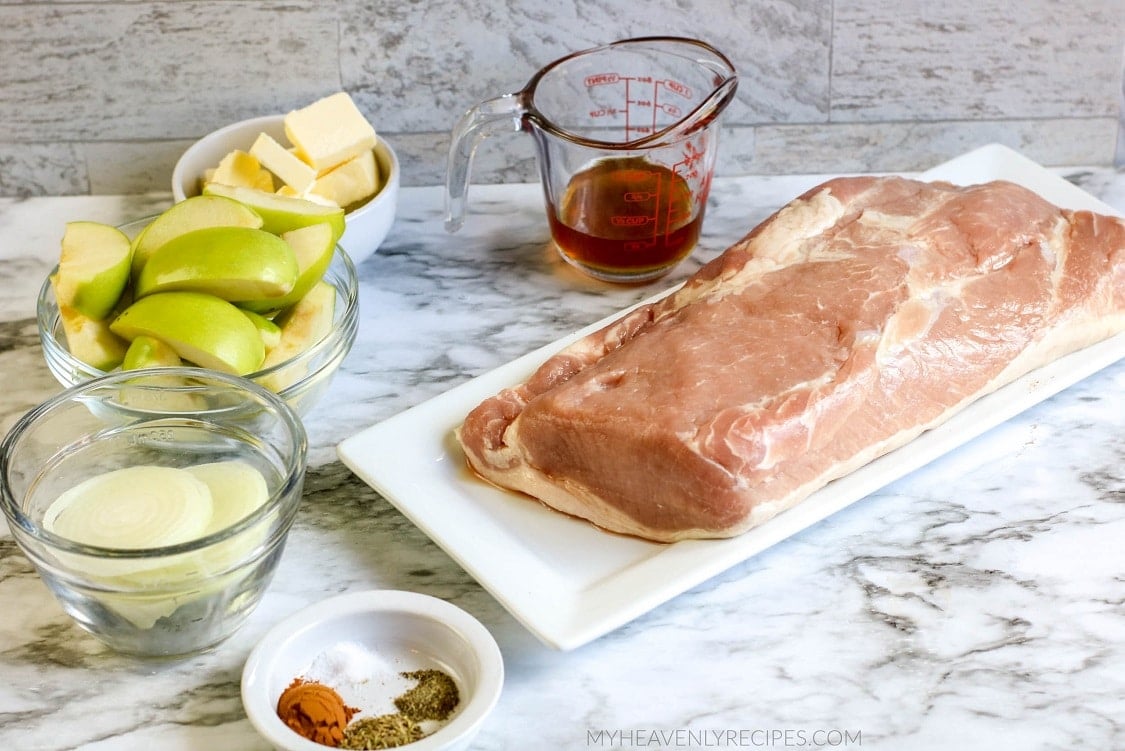 Crockpot Apple Pork Loin Recipe My Heavenly Recipes   Slow Cooker Apple Pork Loin Recipe 