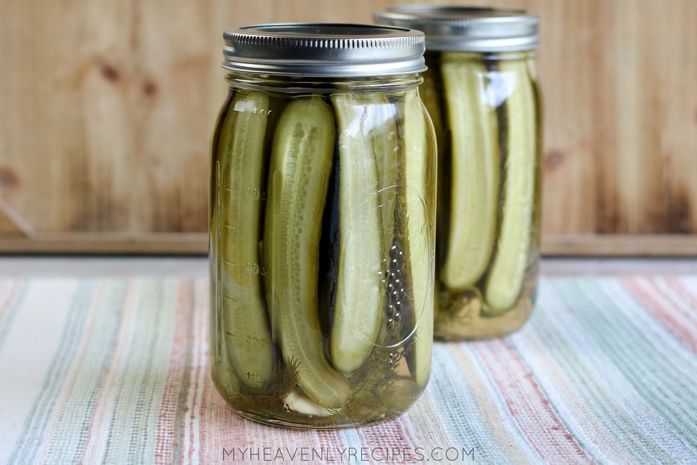 Homemade Pickles In A Jar