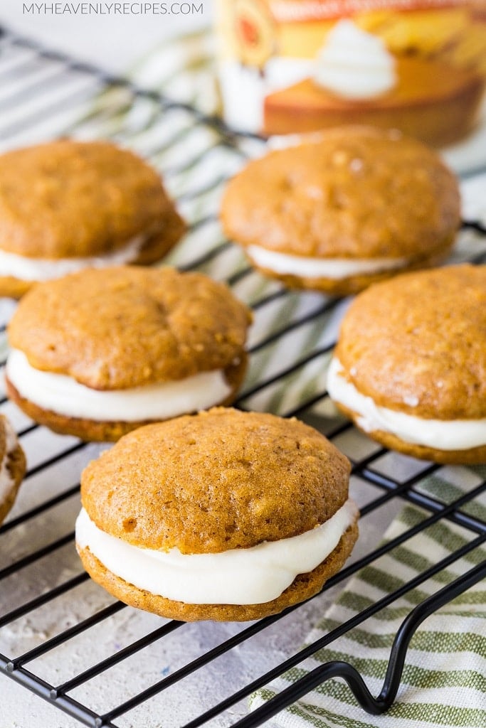 Pumpkin Whoopie Pies - My Heavenly Recipes