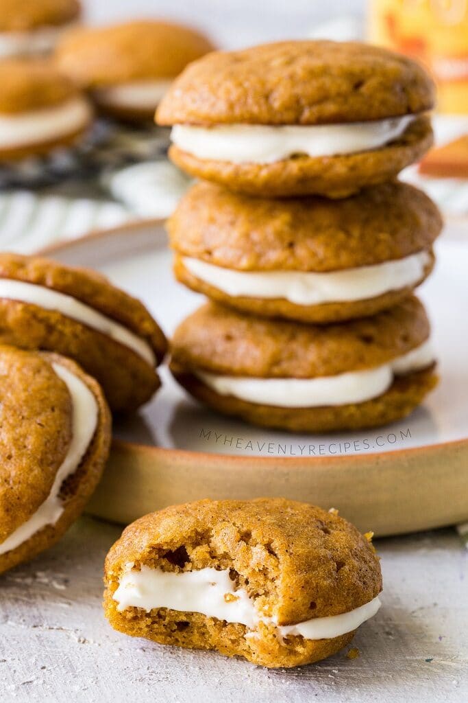 Pumpkin Whoopie Pies My Heavenly Recipes