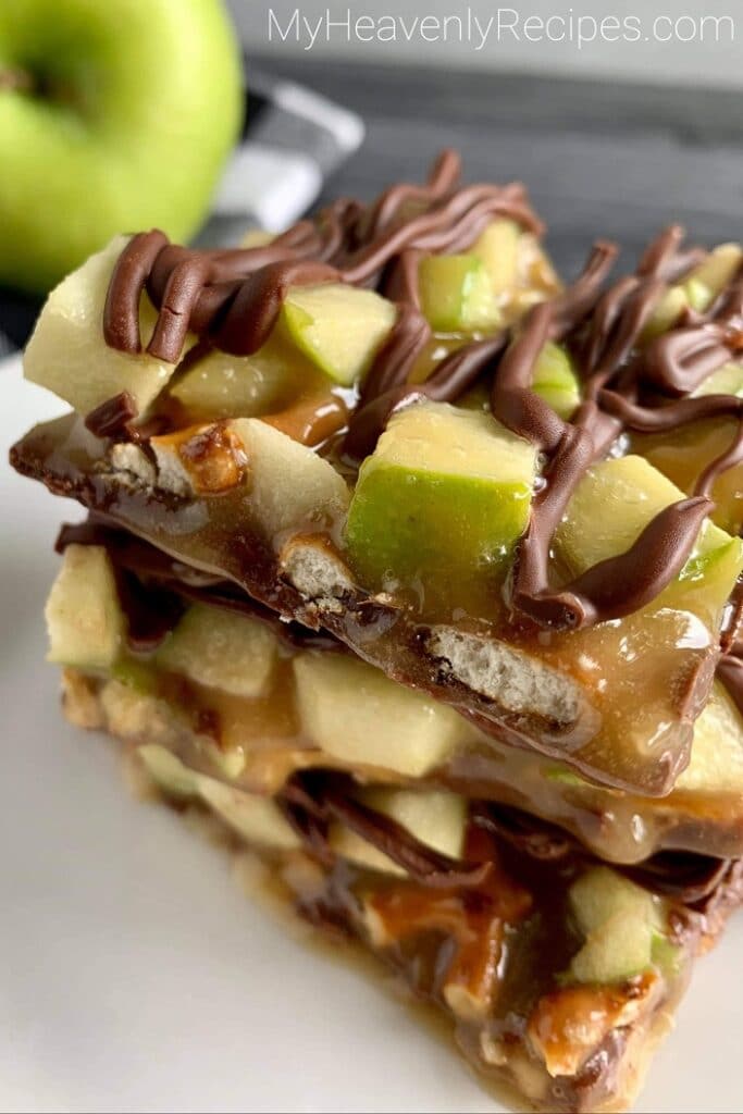 caramel apple bark dessert 1