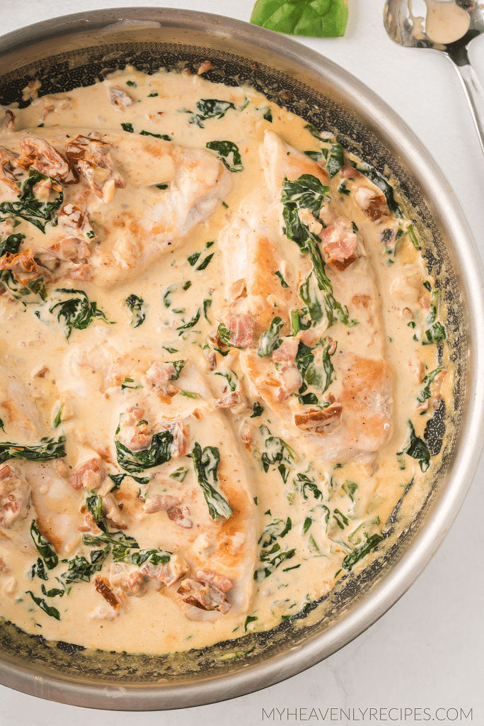 Creamy Tuscan Chicken Recipe - My Heavenly Recipes