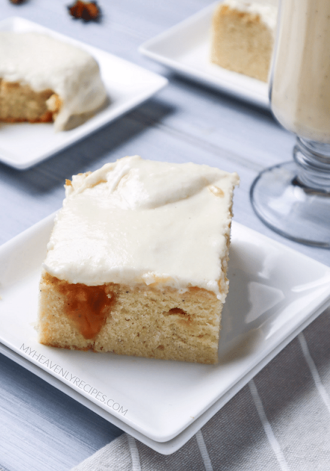 Egg Nog Poke Cake