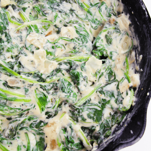 Healthy Creamed Spinach Recipe - My Heavenly Recipes
