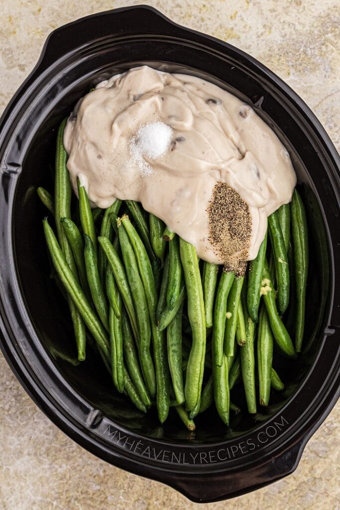 recipe for green bean casserole in crockpot