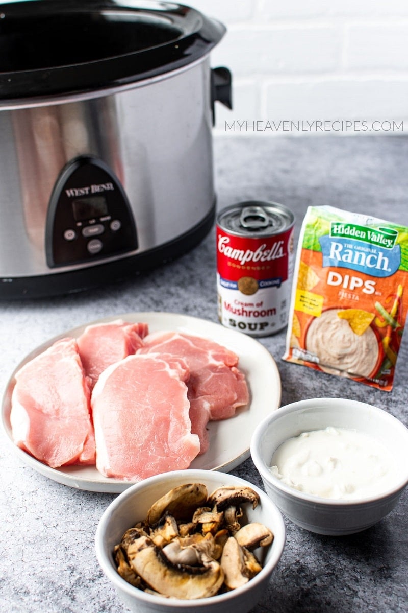 crock pot pork chops with mushroom soup and potatoes